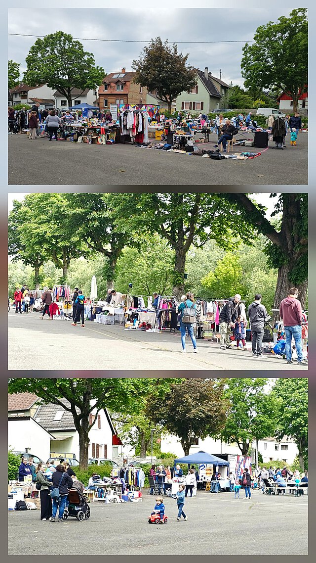 Flohmarkt auf dem Kerweplatz im Mai 2026